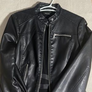 Black Leather Jacket from Vero Moda Size S